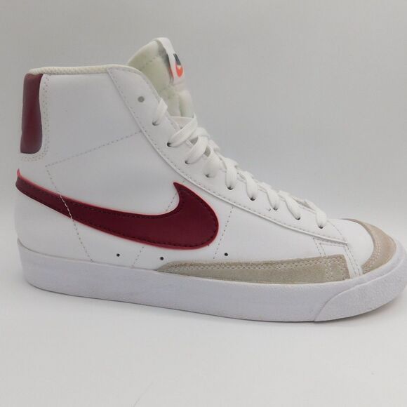Nike Other - Nike Blazer Mid '77 White and Burgundy High Top Shoes Youth Size 6